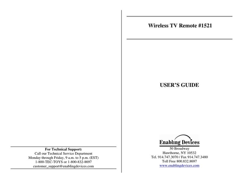 Enabling Devices 1521 user guide
