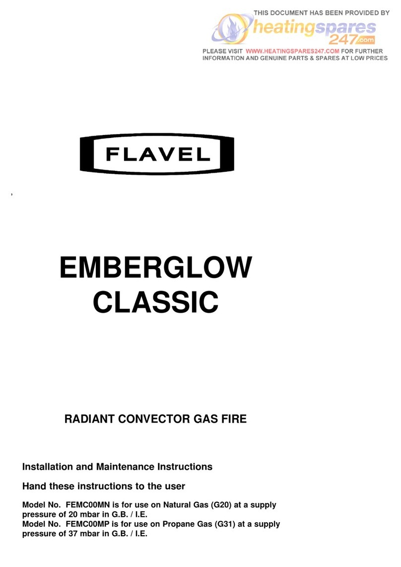 Flavel Emberglow Classic FEMC00MN Installation and maintenance instructions