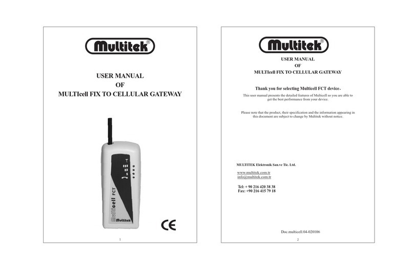Multitek MULTIcell FCT user manual