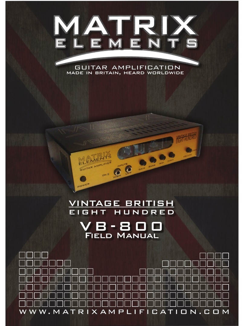 Matrix Elements VB-800 Field manual