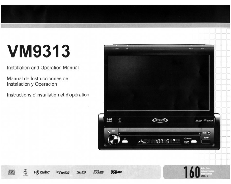Jensen VM9313 User manual