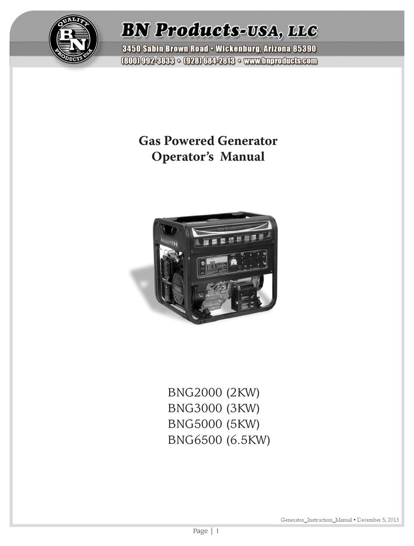 BN Products BNG2000 Operator's manual