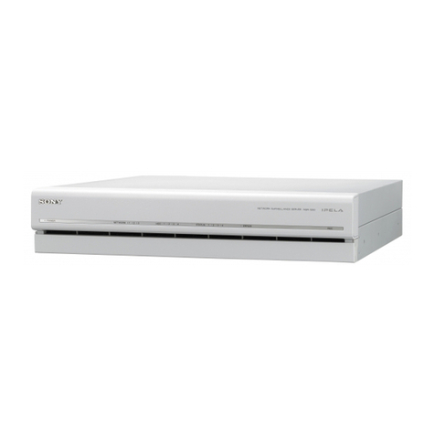 Sony IPELA NSR Series User manual
