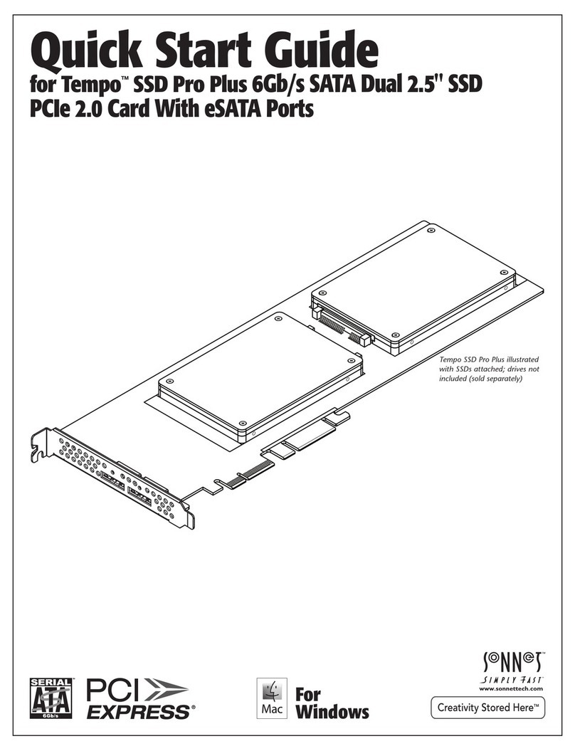 Sonnet Tempo SSD Pro Plus User manual