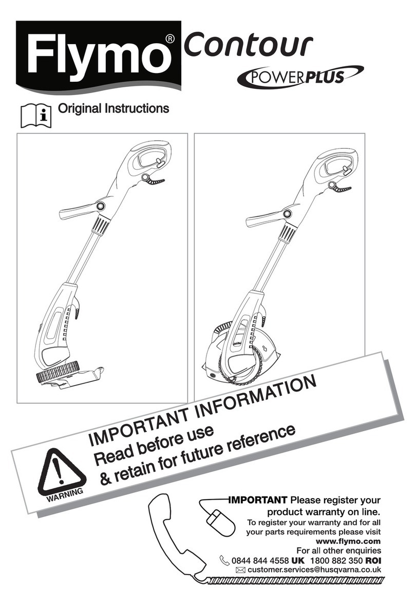 Flymo CONTOUR POWERPLUS CORDLESS User manual