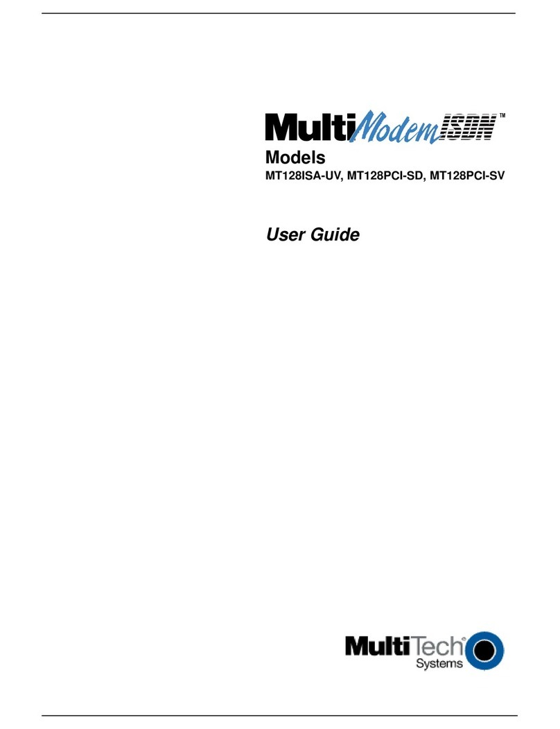 Multitech MultiModem ISDN MT128ISA-UV User manual