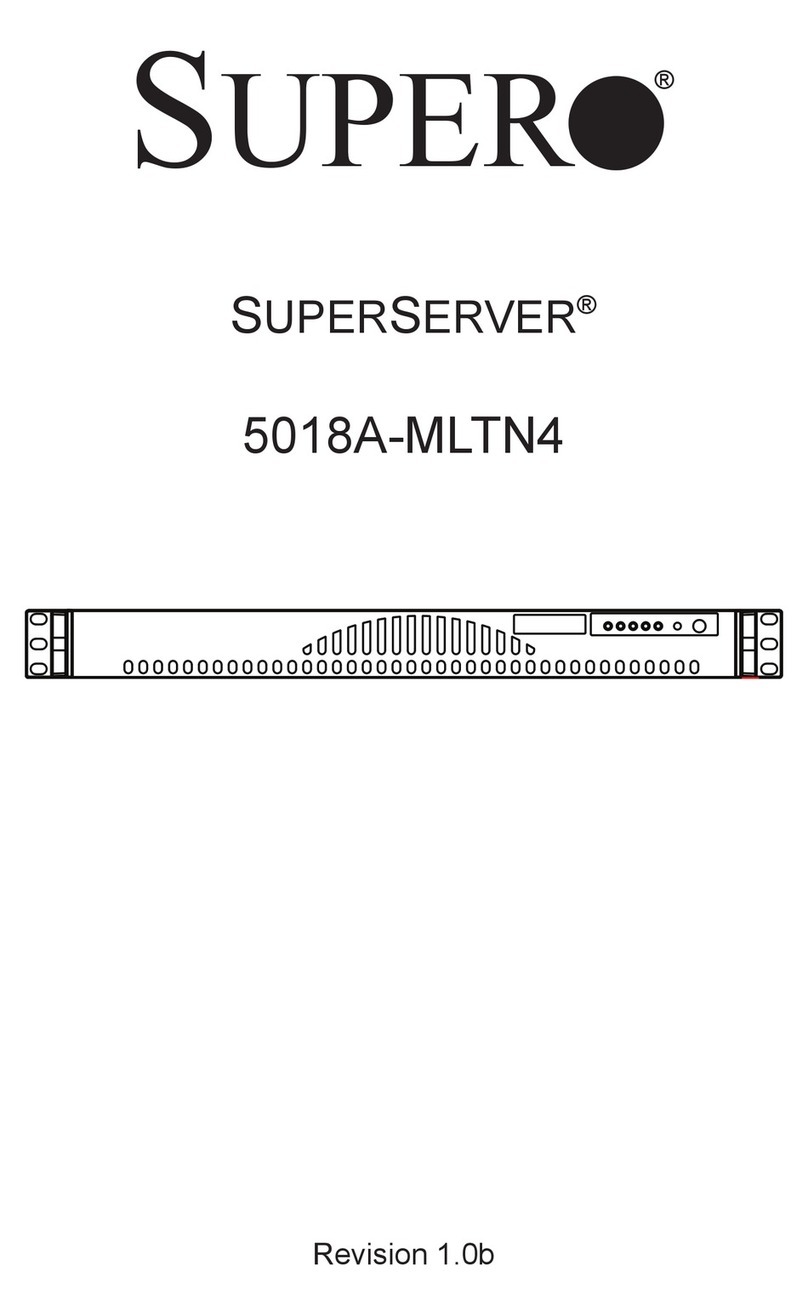 Supero Supero SUPERSERVER 5018A-MLTN4 user manual
