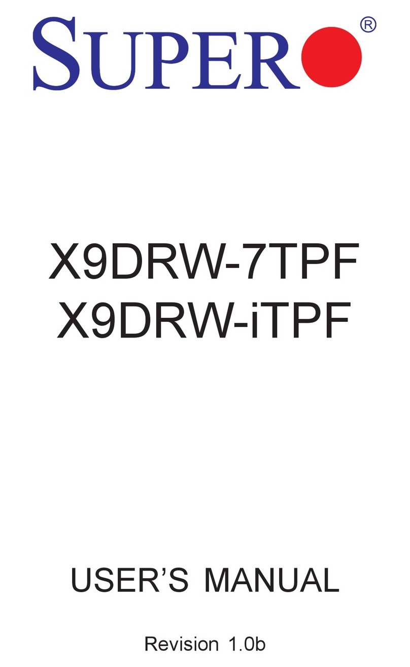 Supero Supero X9DRW-7TPF User manual