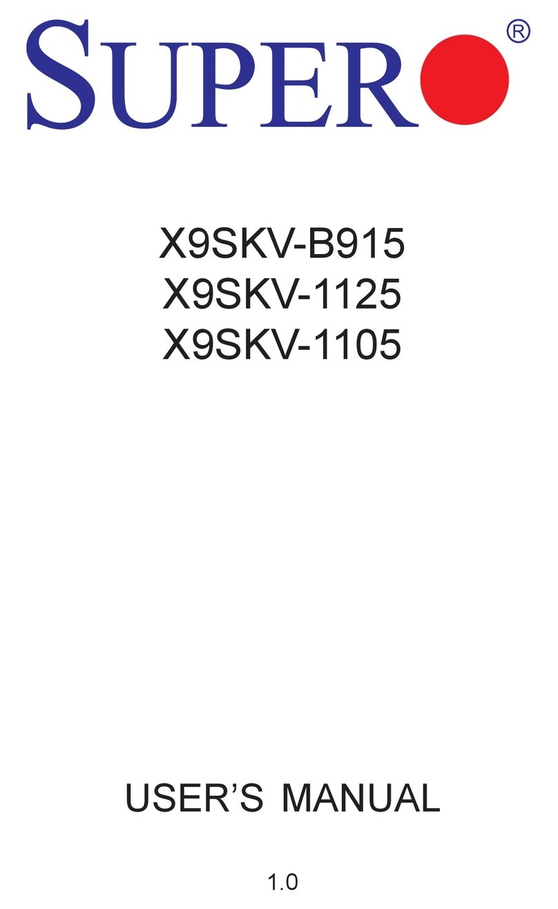 Supero Supero X9SKV-1125 User manual