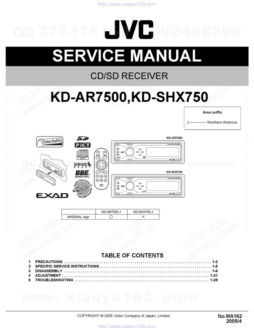 JVC KD-AR7500 - Radio / CD User manual