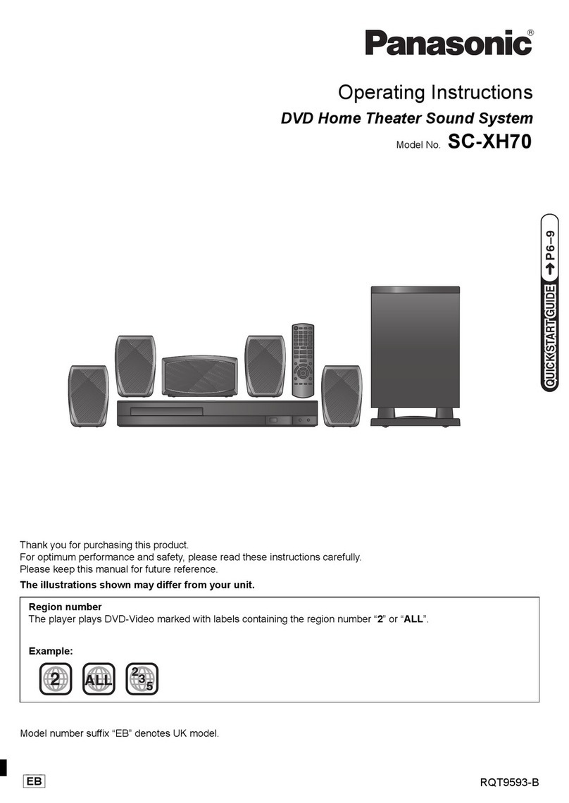 Panasonic SC-XH70 operating instructions
