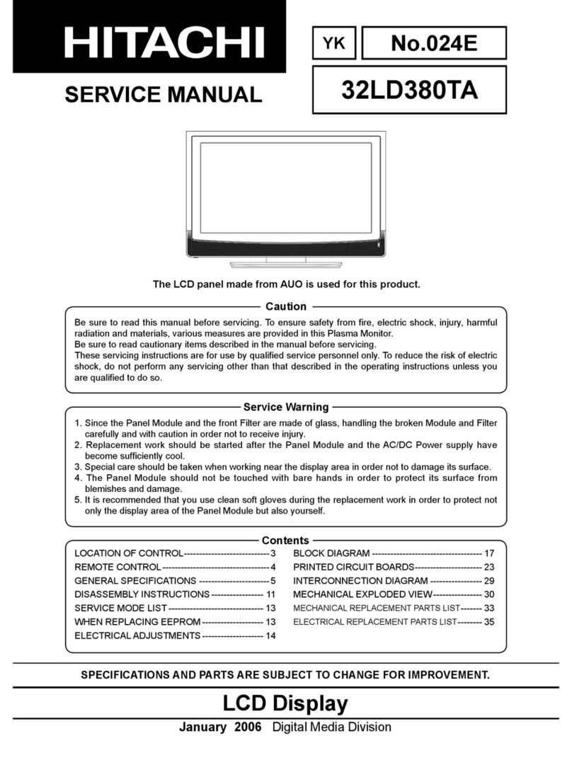 Hitachi 32LD380TA User manual