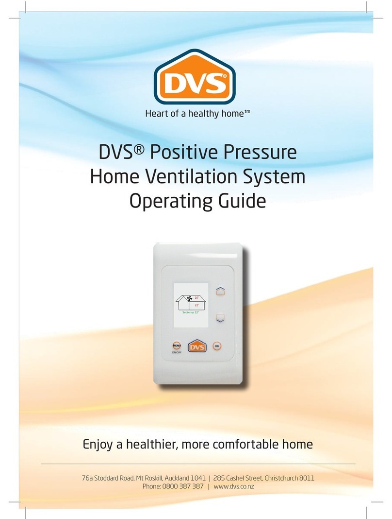 DVS Positive Pressure Home Ventilation System operating guide