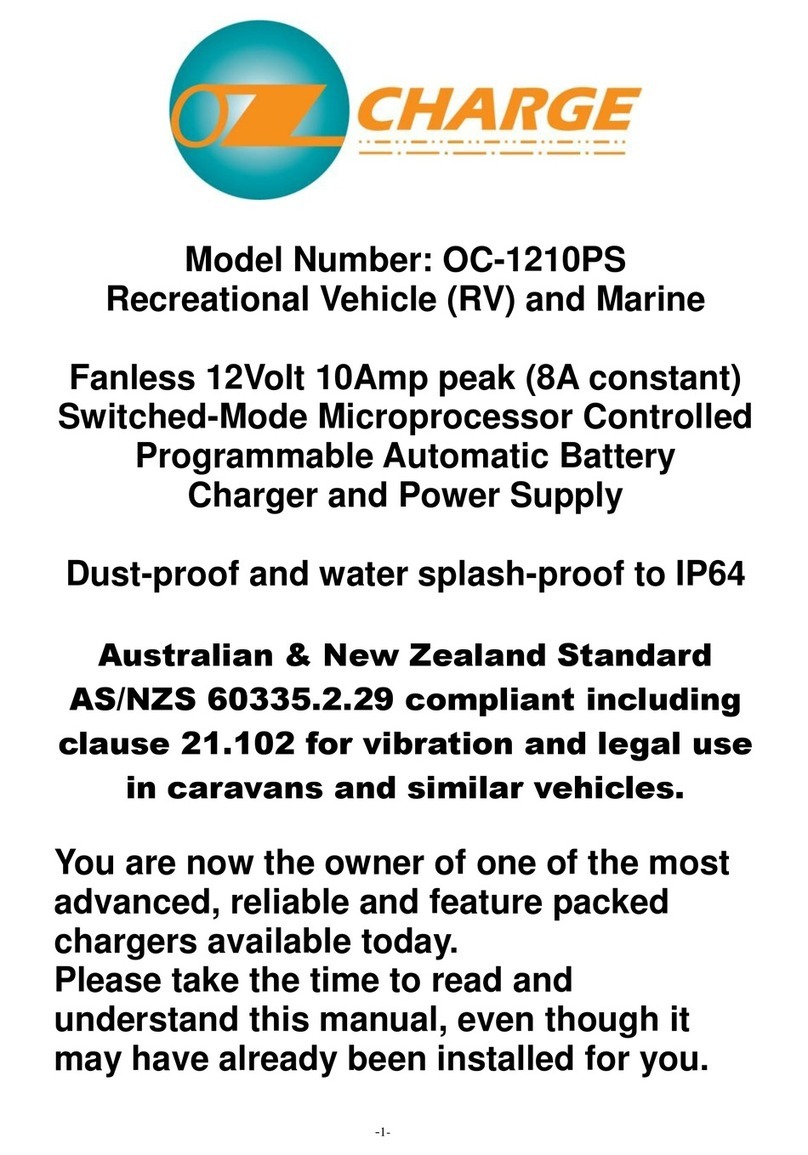 OzCharge OC-1210PS Installation and user manual