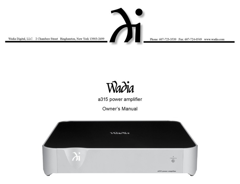 Wadia a315 User manual