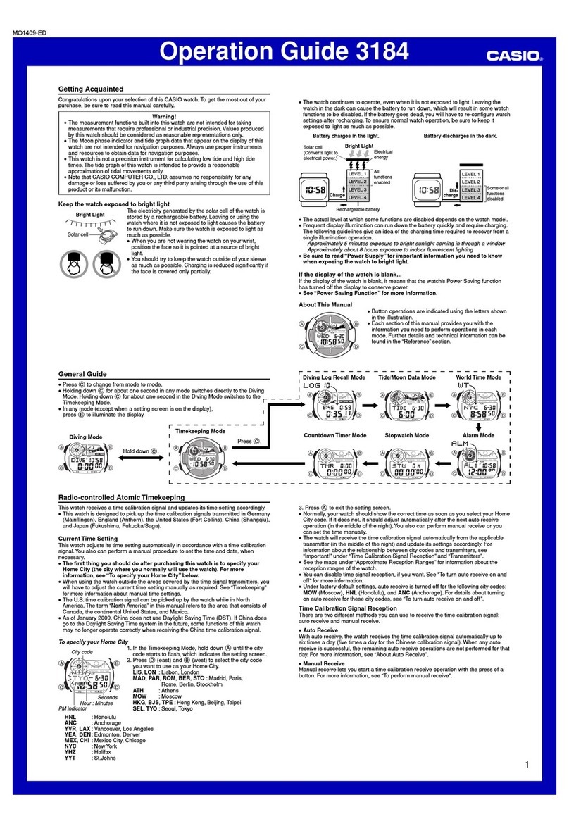 Casio 3184 User manual