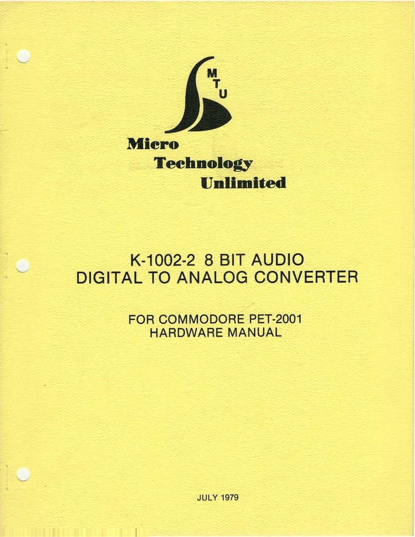 MTU K-1002-2 Hardware manual