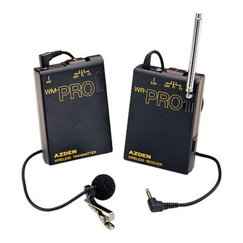 Azden WLX-PRO User manual