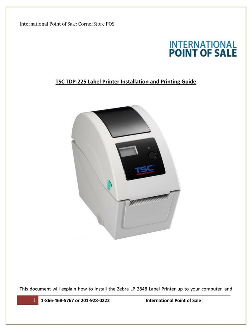 TSC TDP-225 User manual