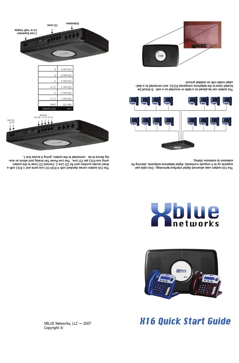 Xblue Networks X16 quick start guide