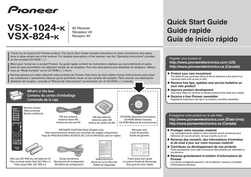 Pioneer VSX-1024-k User manual