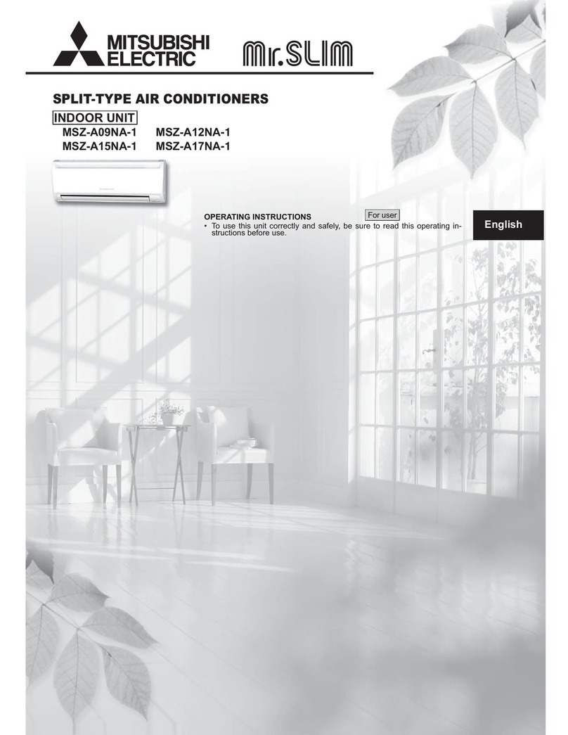 Mitsubishi Electric Mr.SLIM MSZ-A09NA-1 User manual