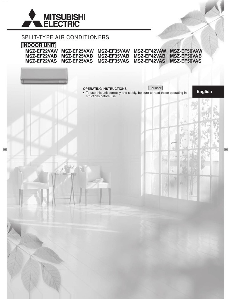 Mitsubishi Electric MSZ-EF22VAW User manual
