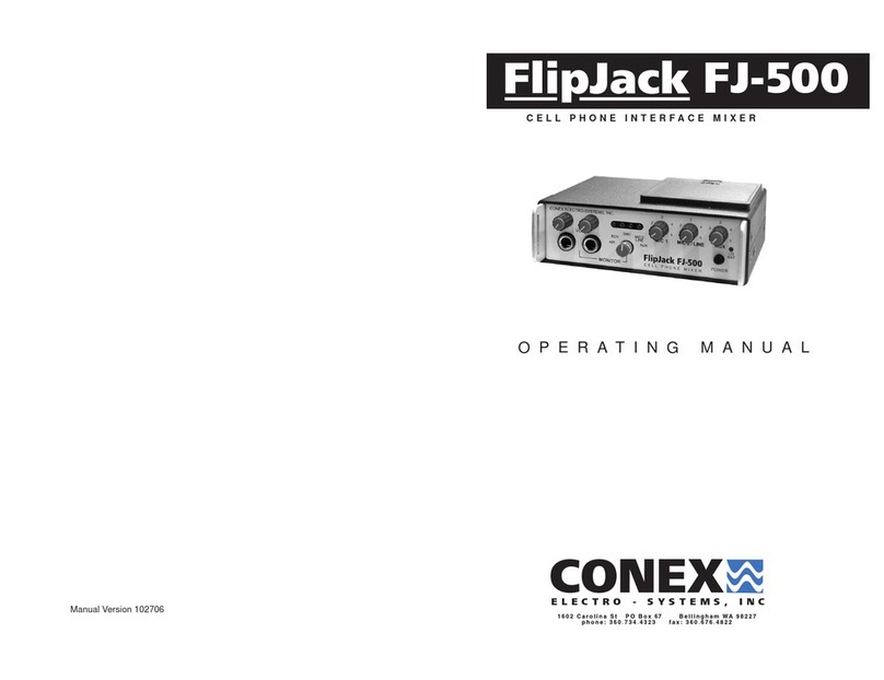 Conex FlipJack FJ-500 operating manual