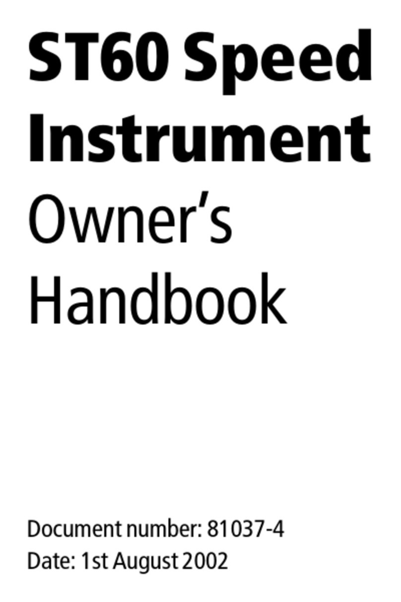 Raymarine ST60 Tridata User guide