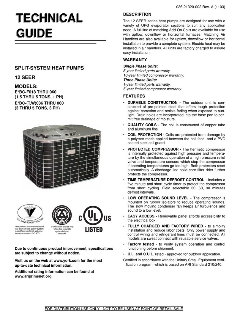 York EABC-F018S Technical guide