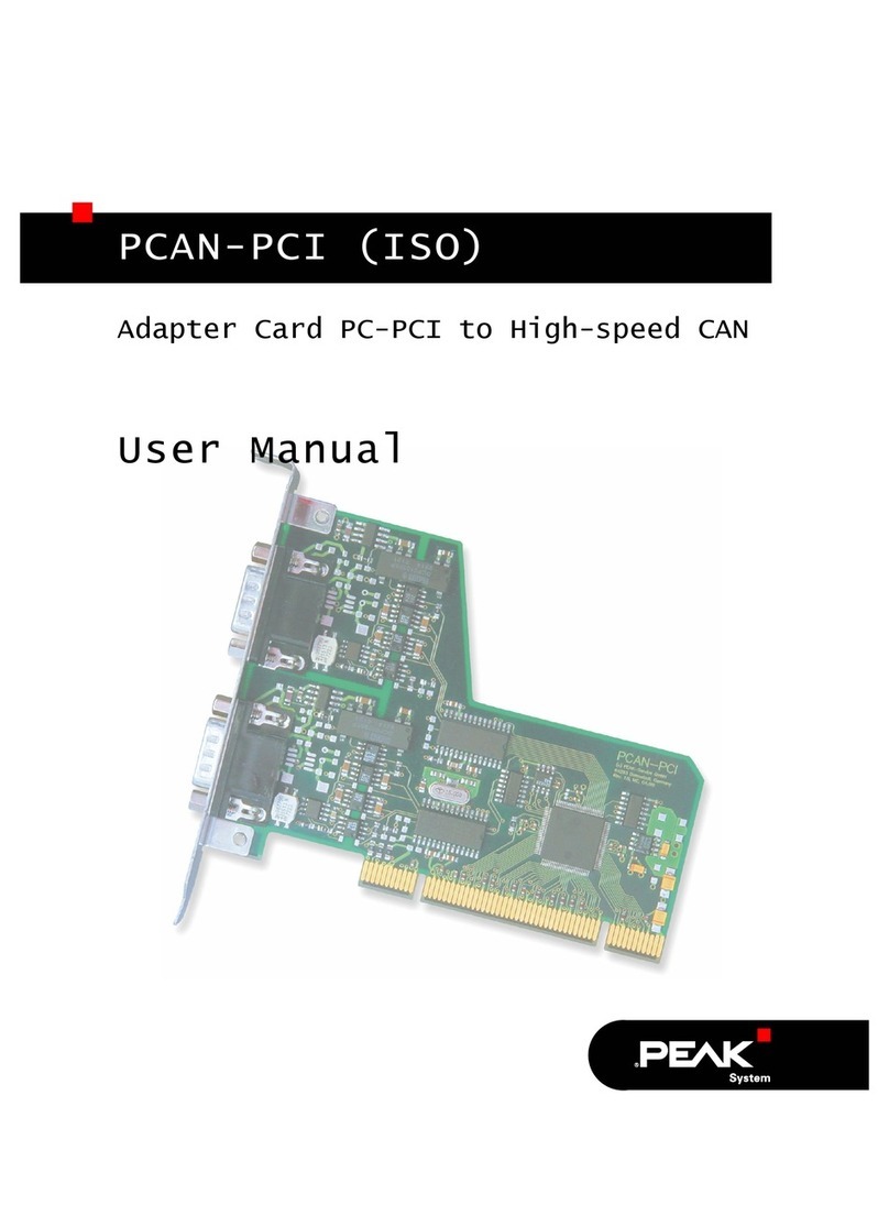 Peak PCAN-PCI User manual