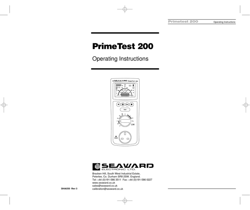 Seaward PrimeTest 200 operating instructions