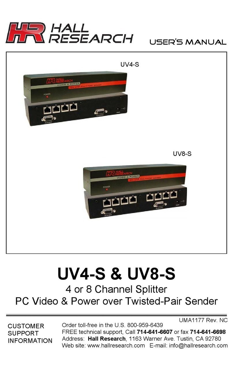 Hall Research Technologies Mini-Cat UV4-S user manual
