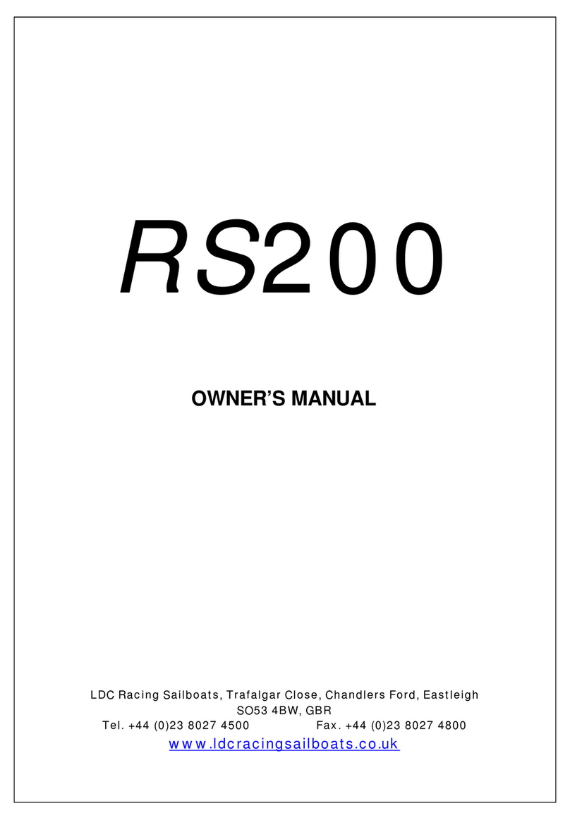 LDC Racing Sailboats RS200 User manual