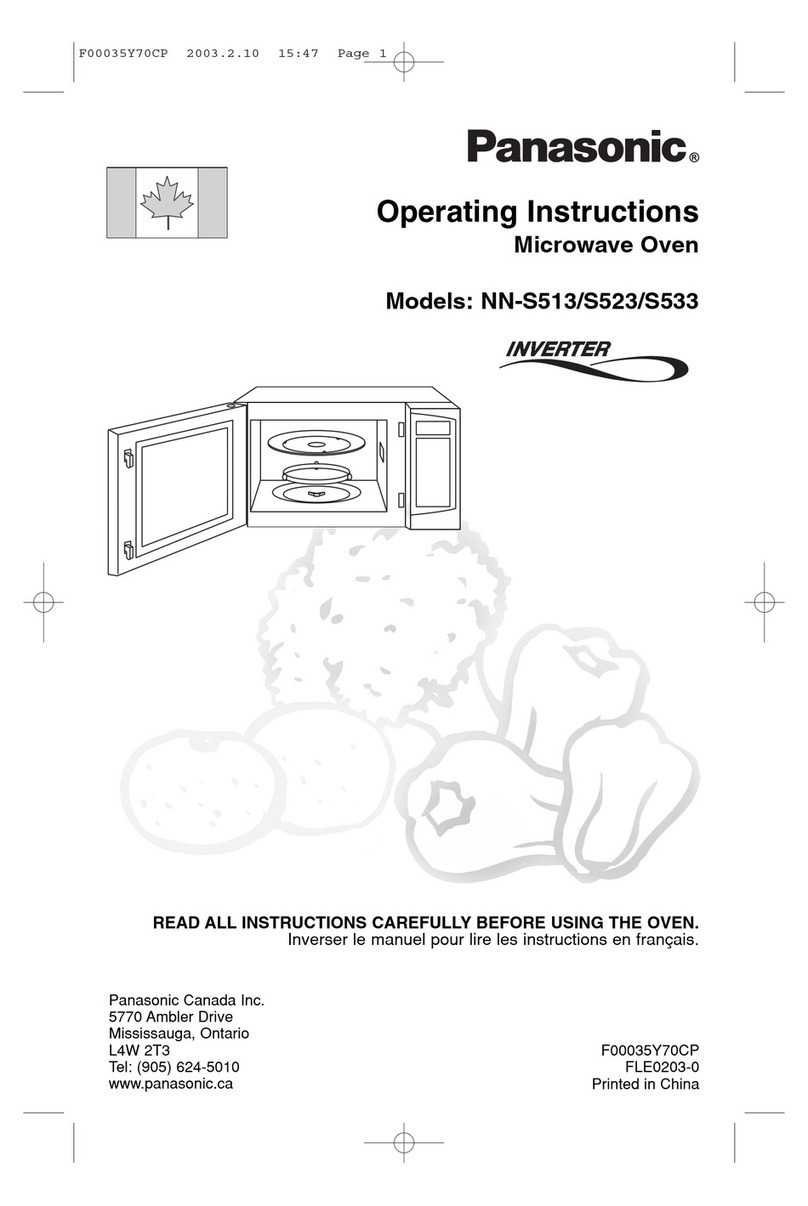 Panasonic NN-S513 operating instructions