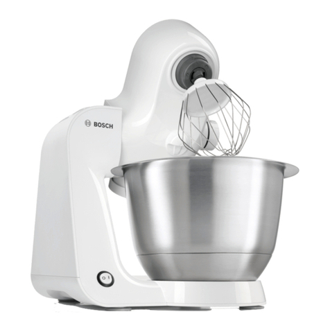 Bosch MUM5 use and care manual
