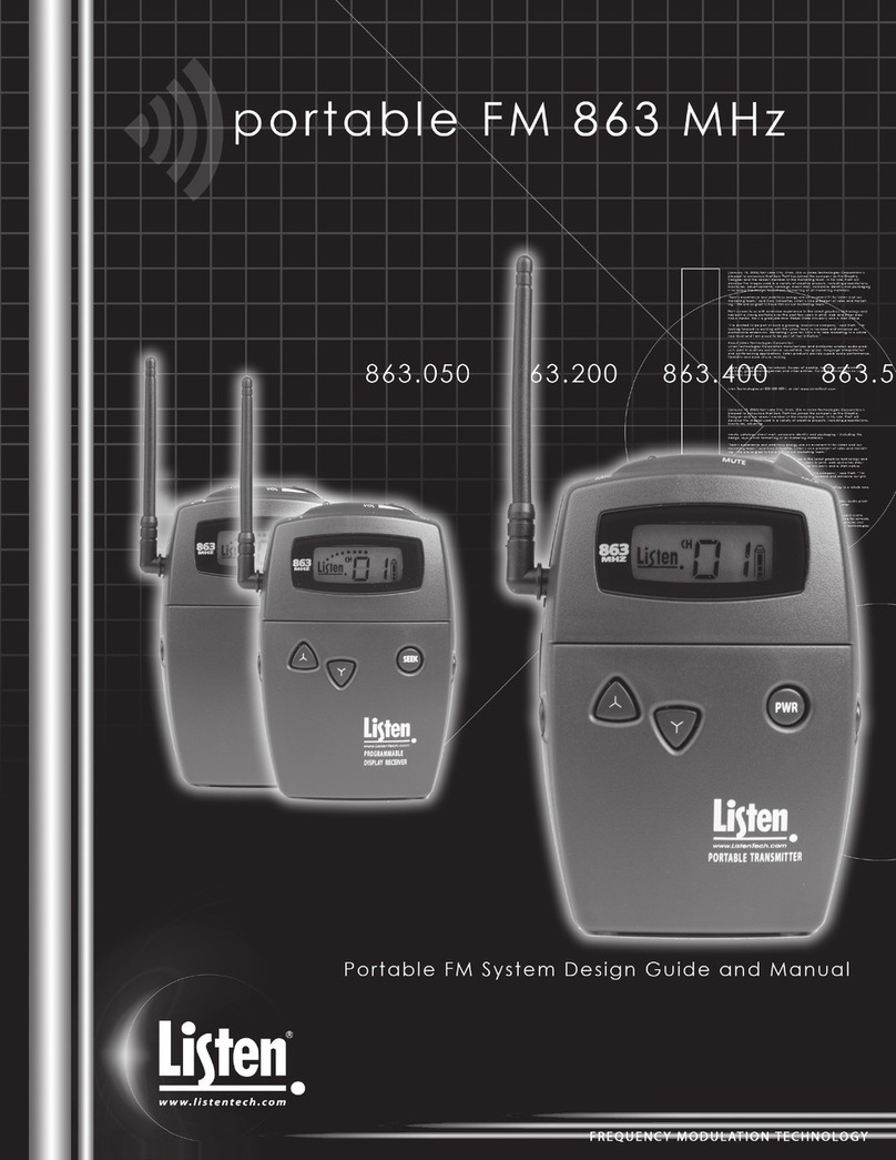 Listen Portable fm 863 Mhz Manual guide