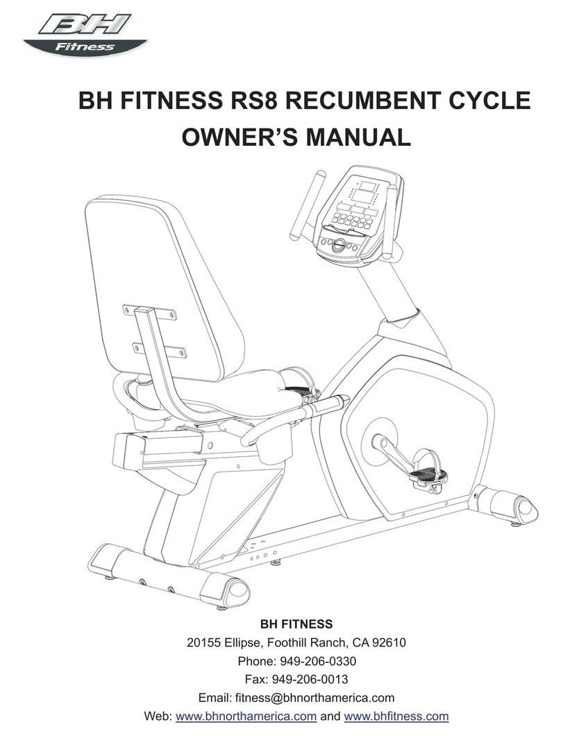 BH FITNESS RS8 - owner's manual BH FITNESS RS8 - owner's manual