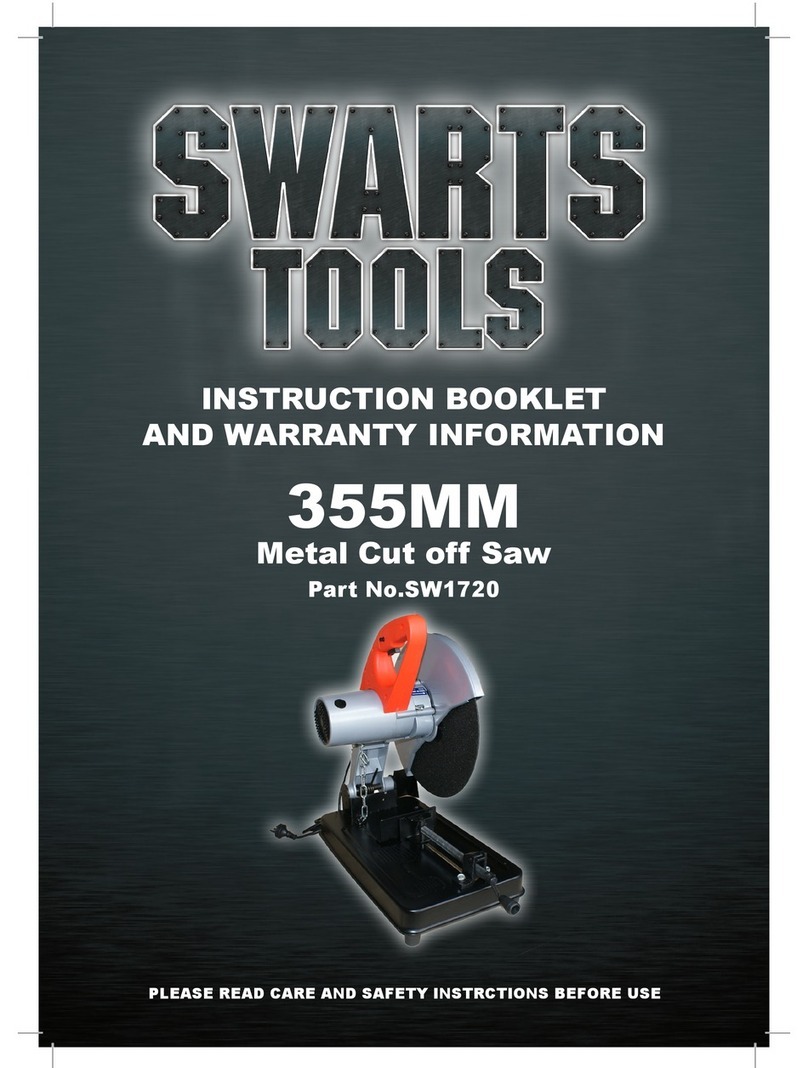 Swarts Tools 355MM Instruction booklet