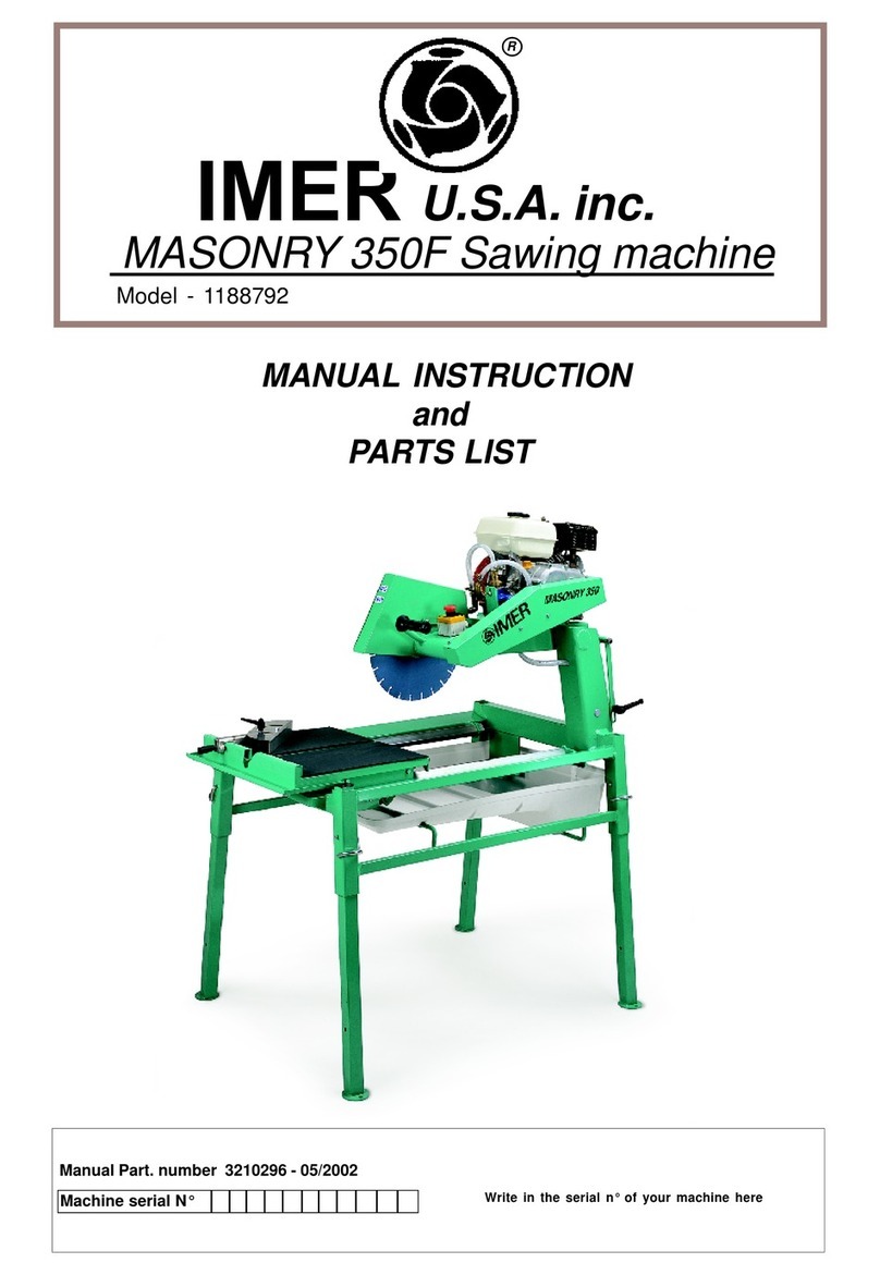 IMER USA MASONRY 350 F 1188792 Manual instruction