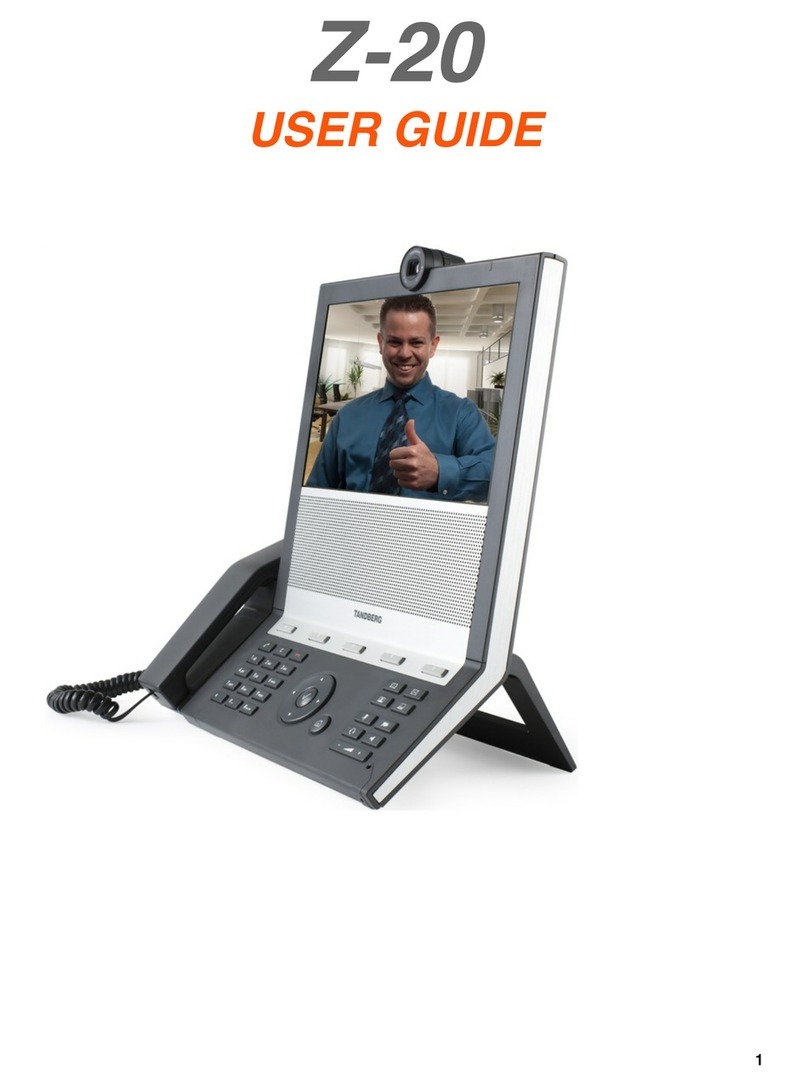 TANDBERG Z-20 user guide