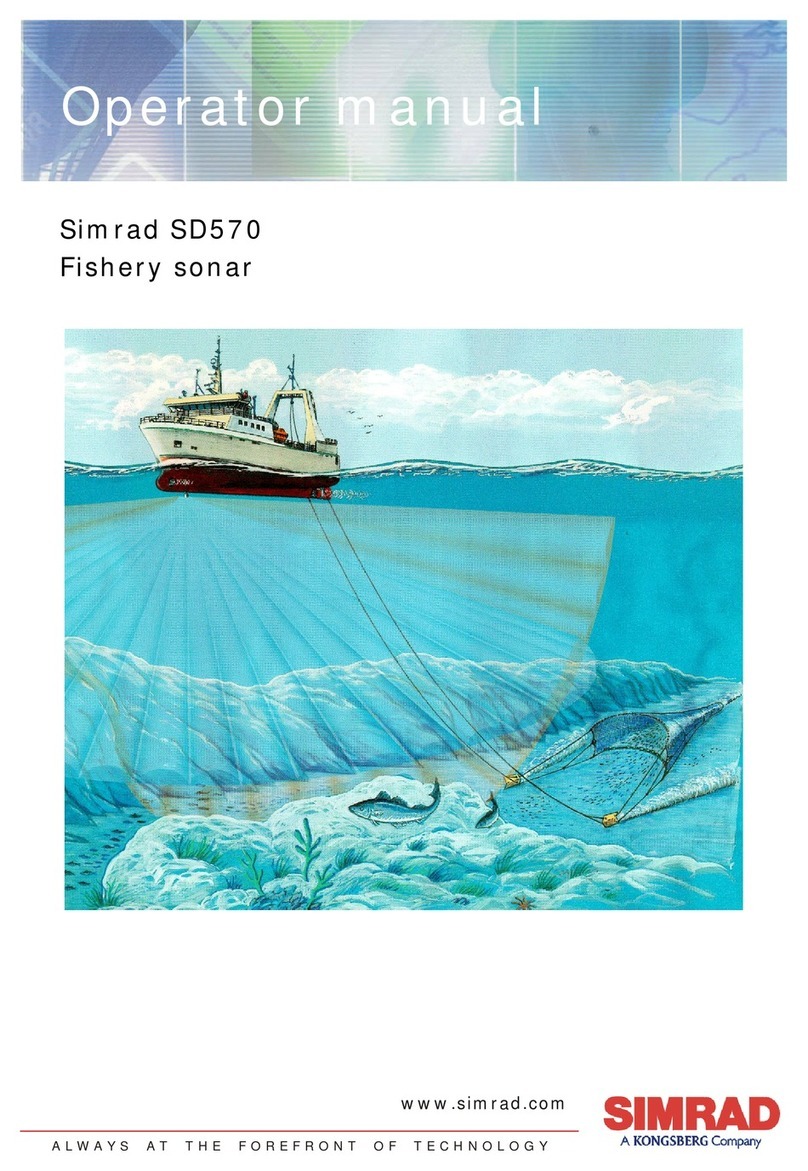 Simrad SD570 User manual