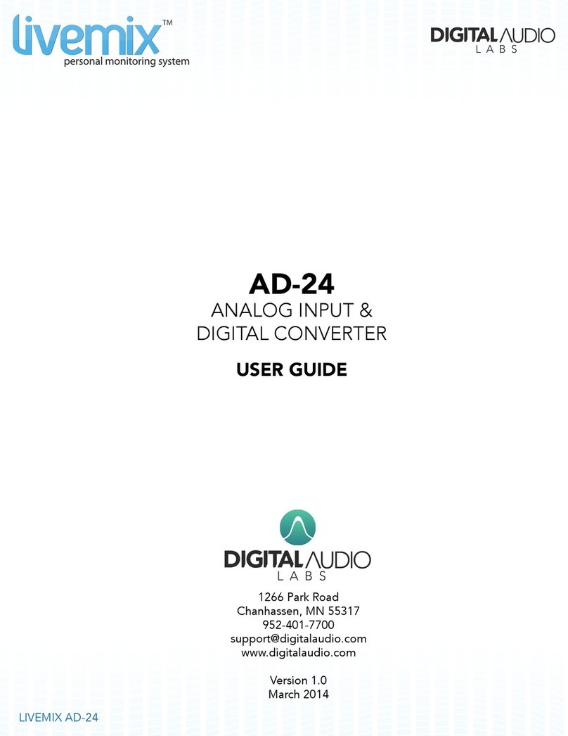 Digital Audio Labs LIVEMIX AD-24 user guide