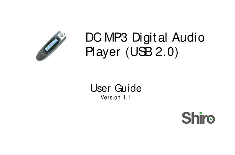 Shiro DC MP3 Digital Audio Player (USB 2.0) user guide
