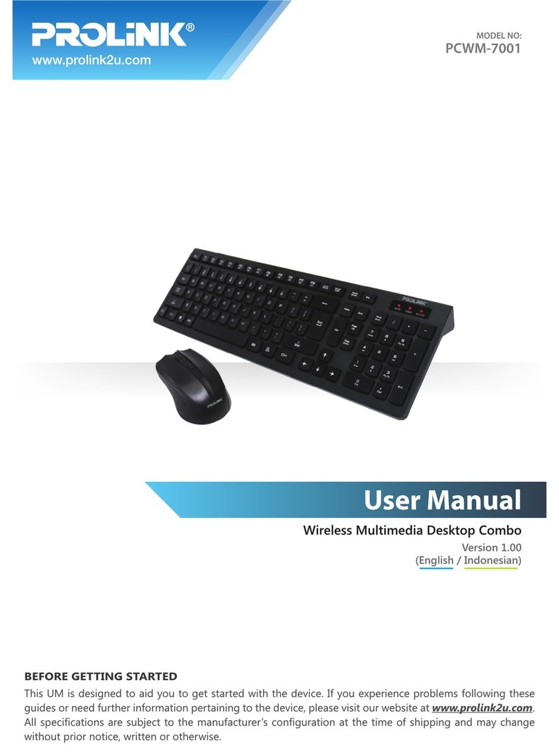 PROLiNK PCWM-7001 User manual