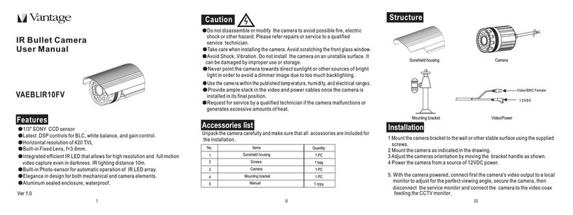 Vantage Hearth VAEBLIR10FV user manual