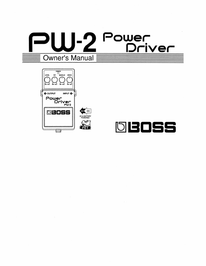 BOSSCO PW-2 Power Driver User manual