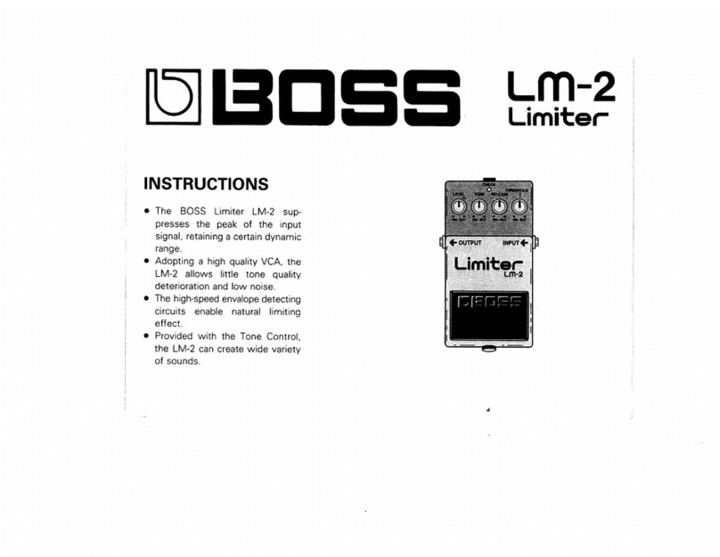 BOSSCO LM-2 Limiter owner's manual