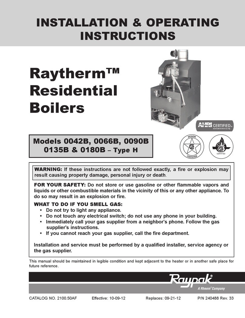 Raytherm 0042B Installation & operating instructions Raytherm 0042B Installation & operating instructions