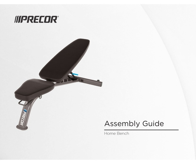Precor Home Bench User manual